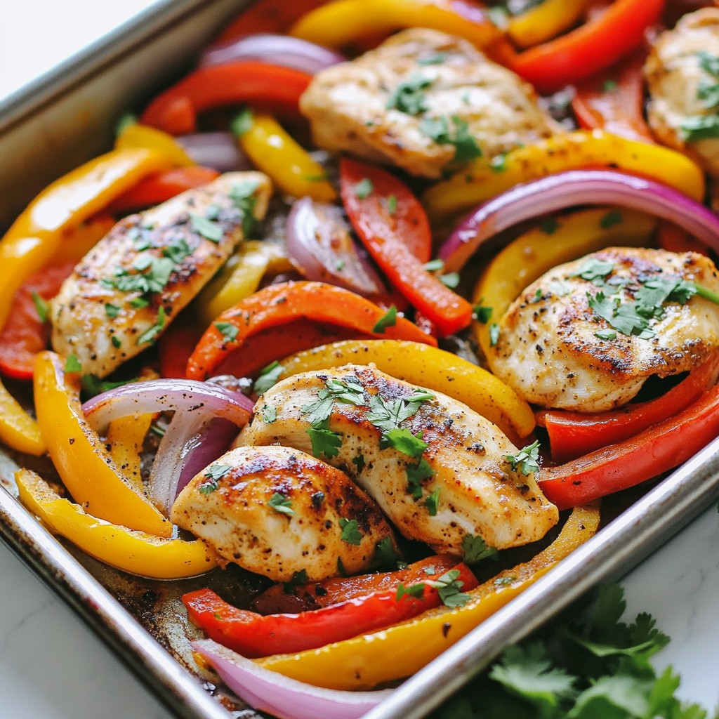 Sheet Pan Fajita Chicken Quick and Flavorful Meal