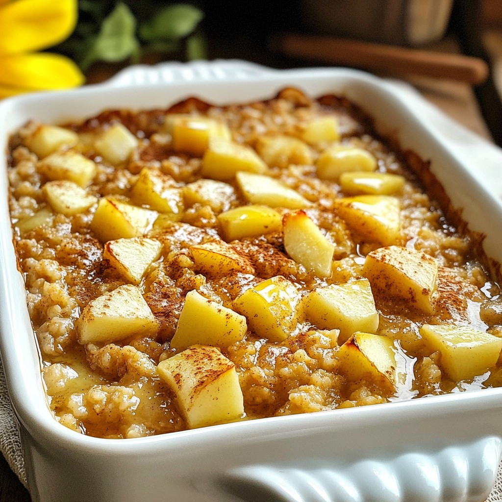 Apple Cinnamon Oatmeal Bake Healthy and Simple Recipe