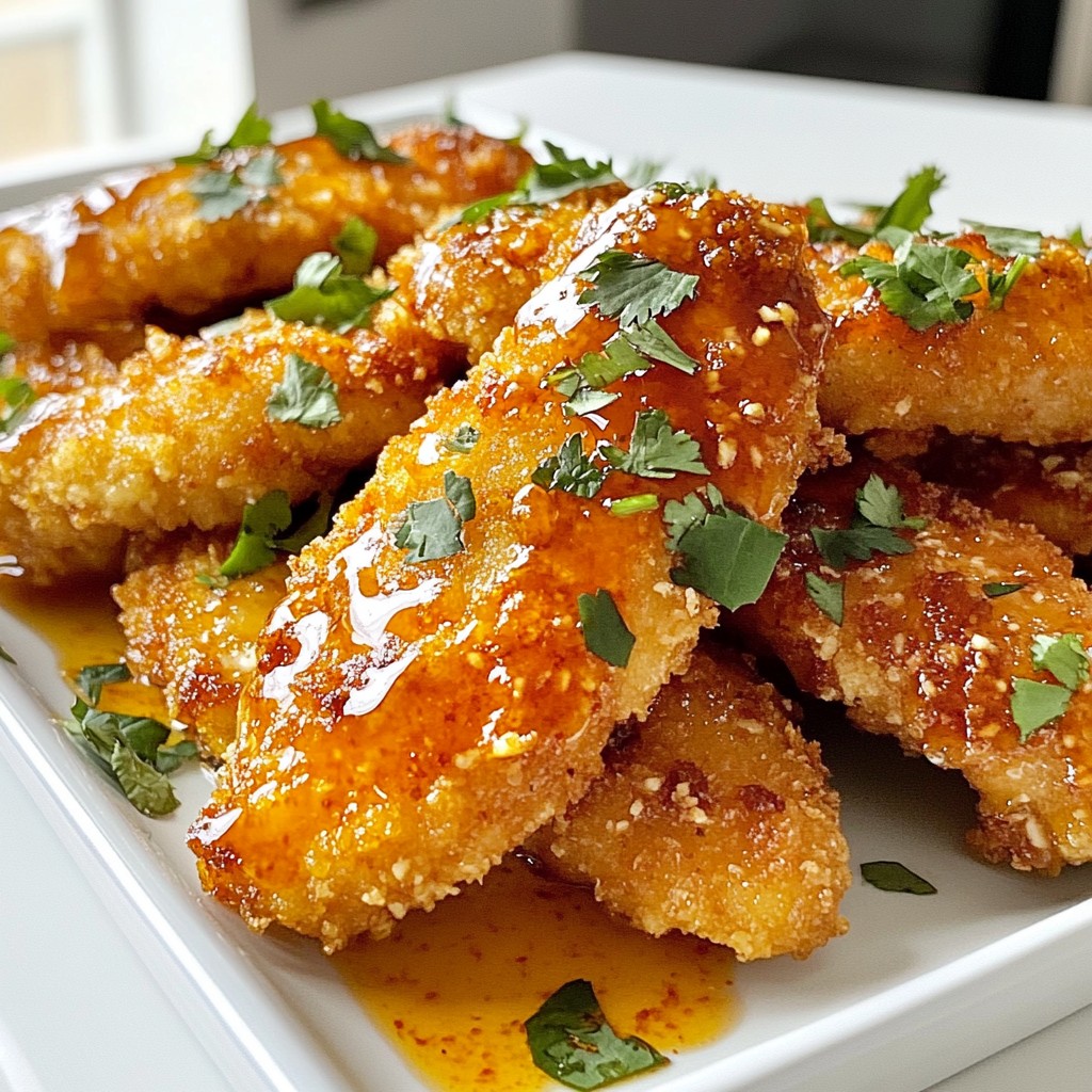 Sriracha Honey Chicken Tenders Crispy and Flavorful