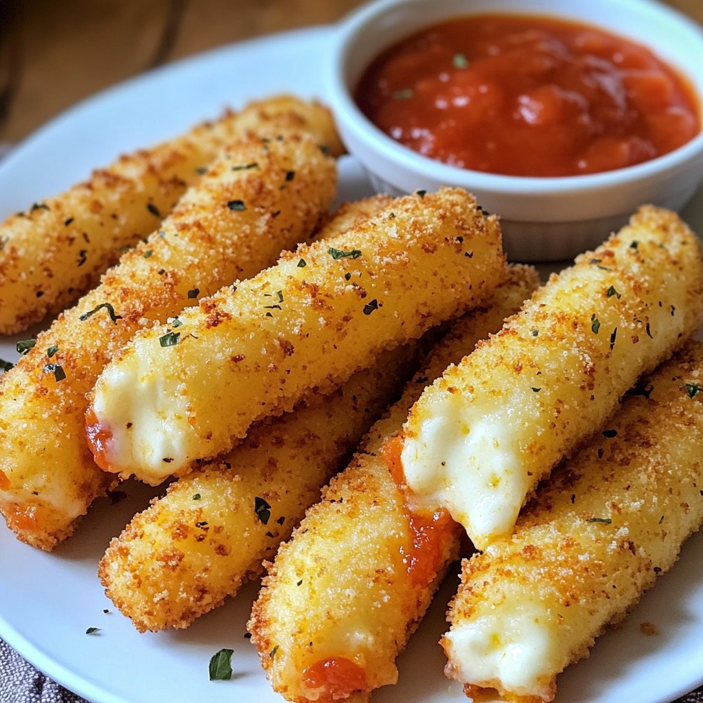 Air Fryer Mozzarella Sticks Crispy and Delicious Treat