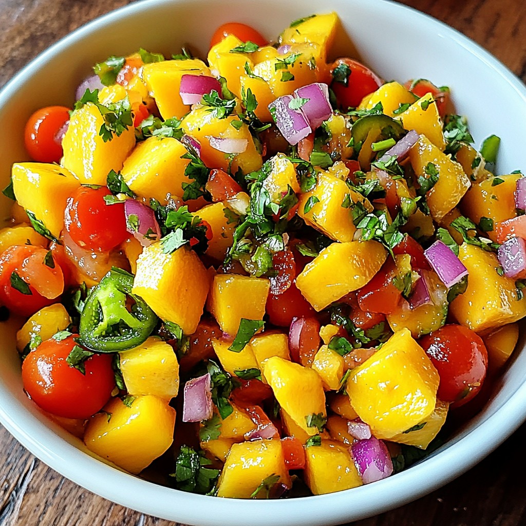 Fresh Mango Salsa Packed with Flavorful Ingredients