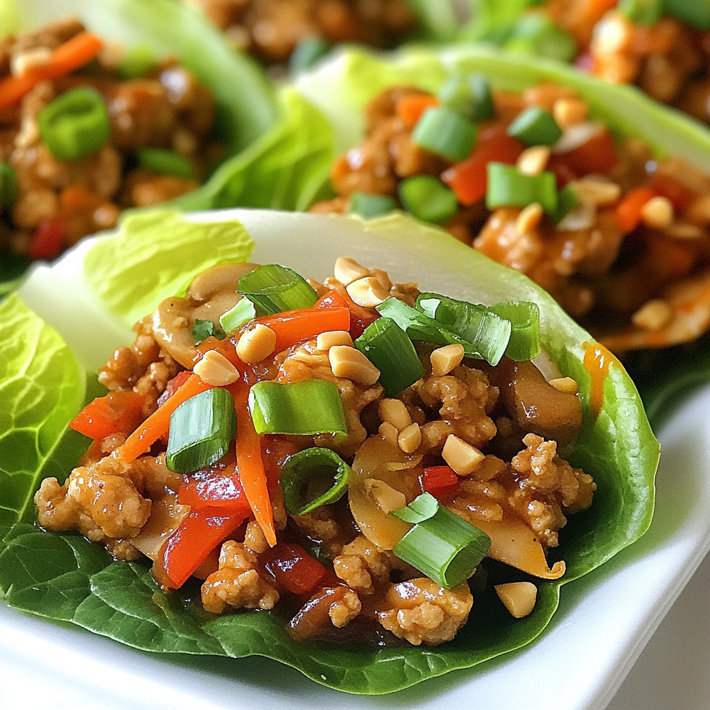 Sweet Chili Chicken Lettuce Wraps Flavorful and Fun