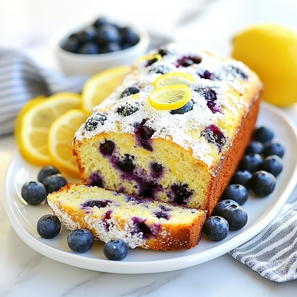 Blueberry Lemon Breakfast Loaf Flavorful Morning Delight