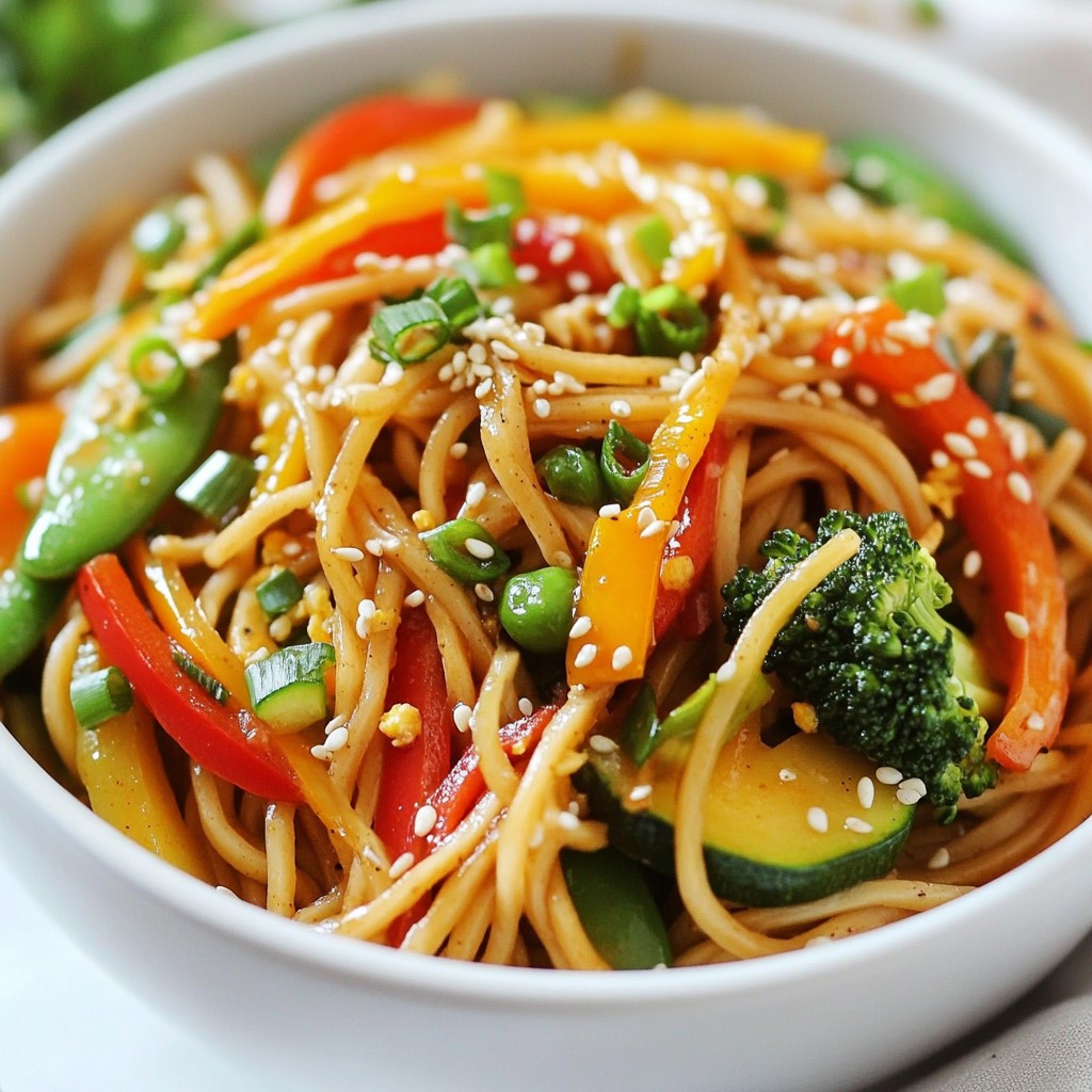 Whole Wheat Veggie Stir-Fry Noodles Healthy Delight