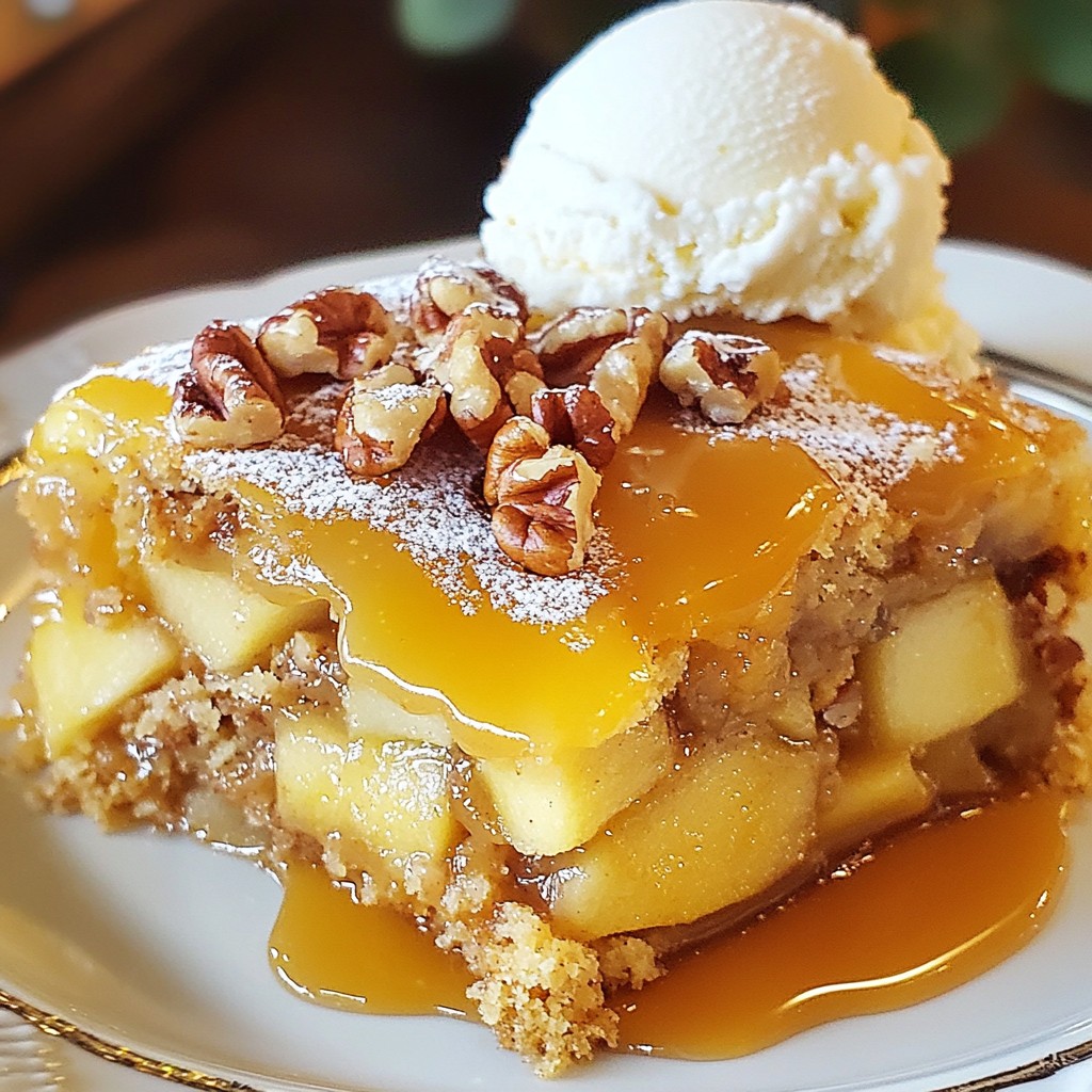 Caramel Apple Dump Cake Irresistible Fall Delight