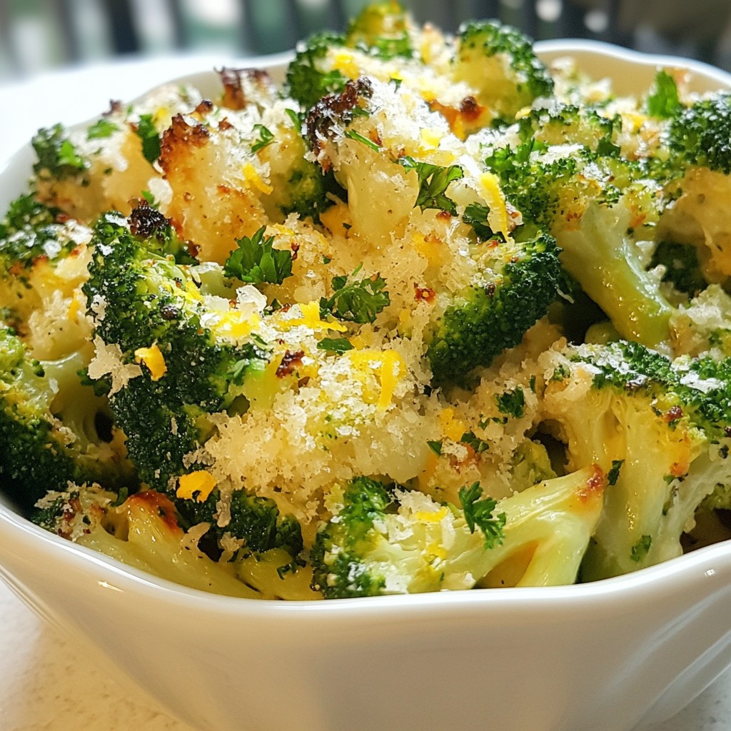 Garlic Parmesan Roasted Broccoli Flavorful Side Dish