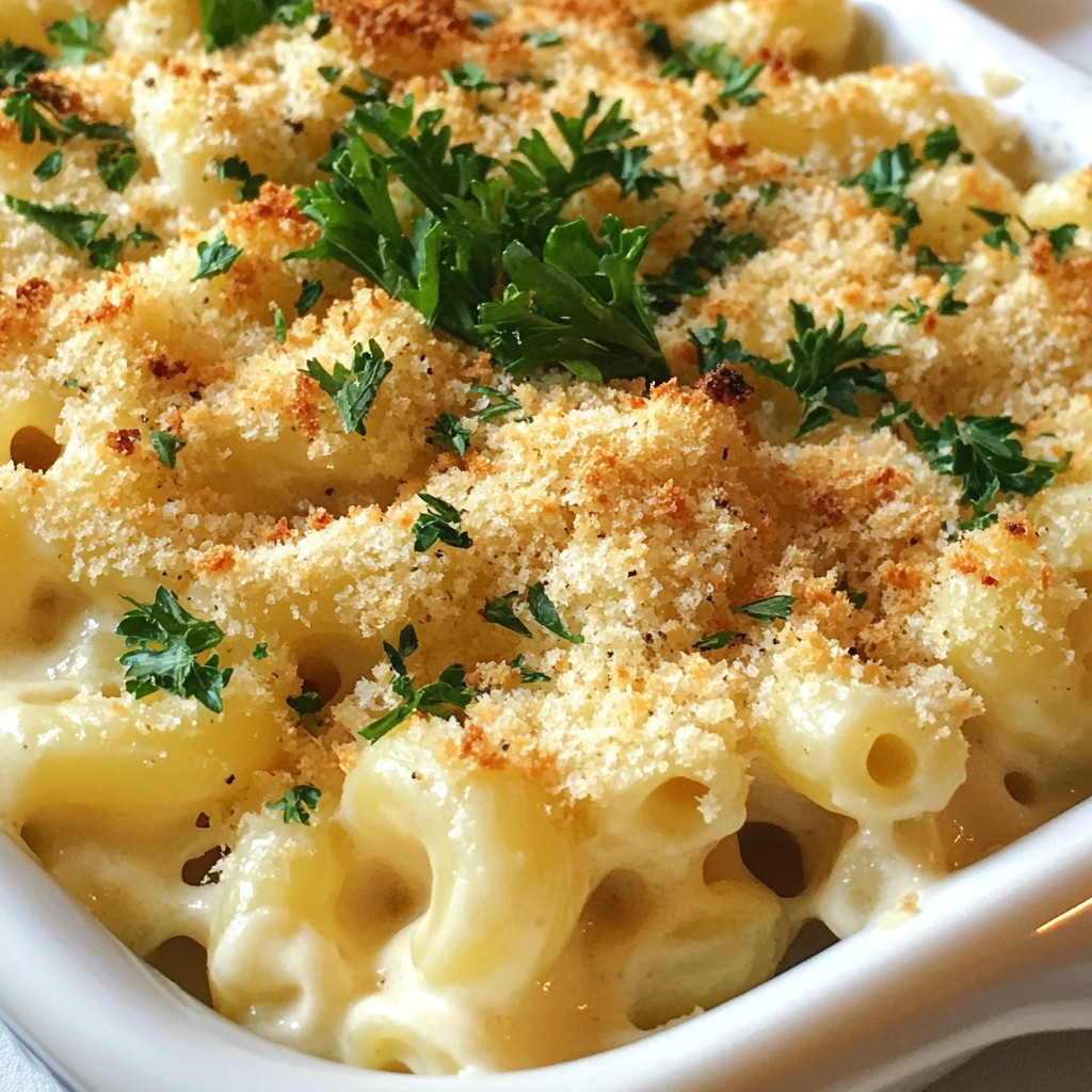 Triple Cheese Baked Macaroni Comforting Home Dish