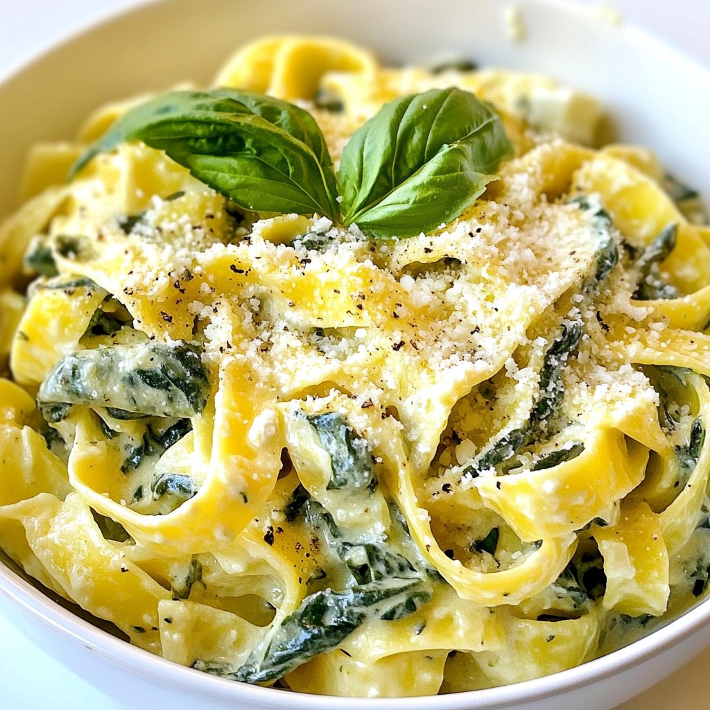Creamy Spinach and Ricotta Pasta Delightful Dish