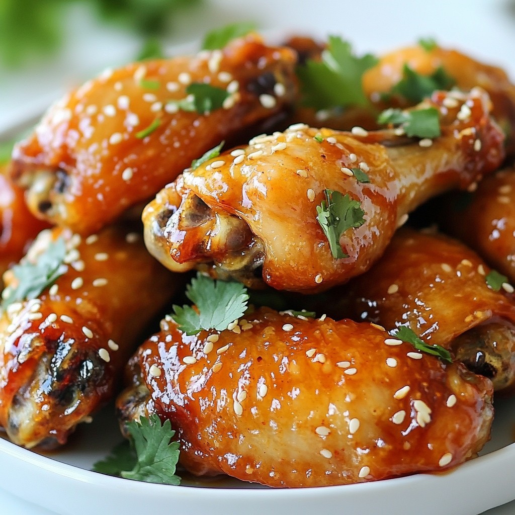 Sriracha Honey Chicken Wings Flavorful and Spicy Treat