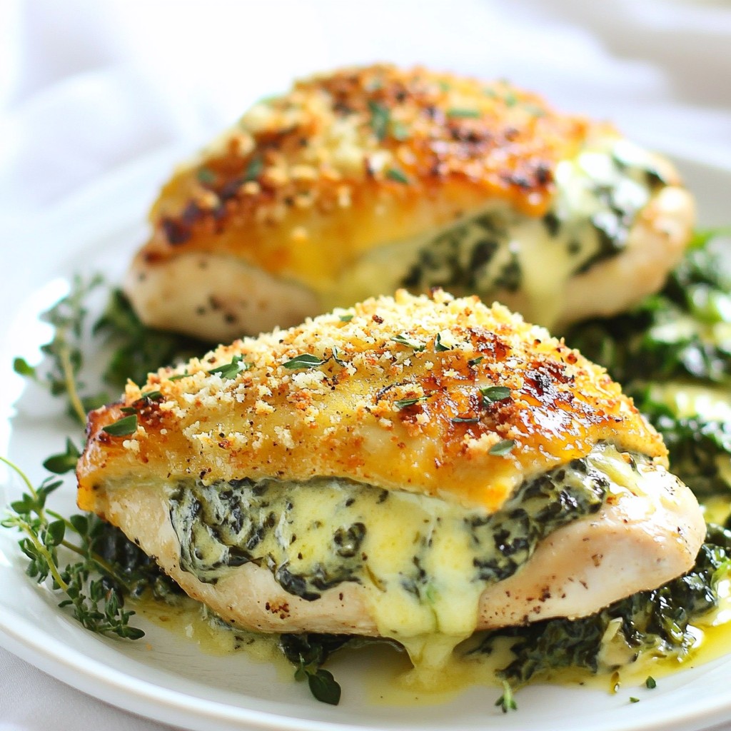 Cheesy Spinach Stuffed Chicken Savory and Satisfying