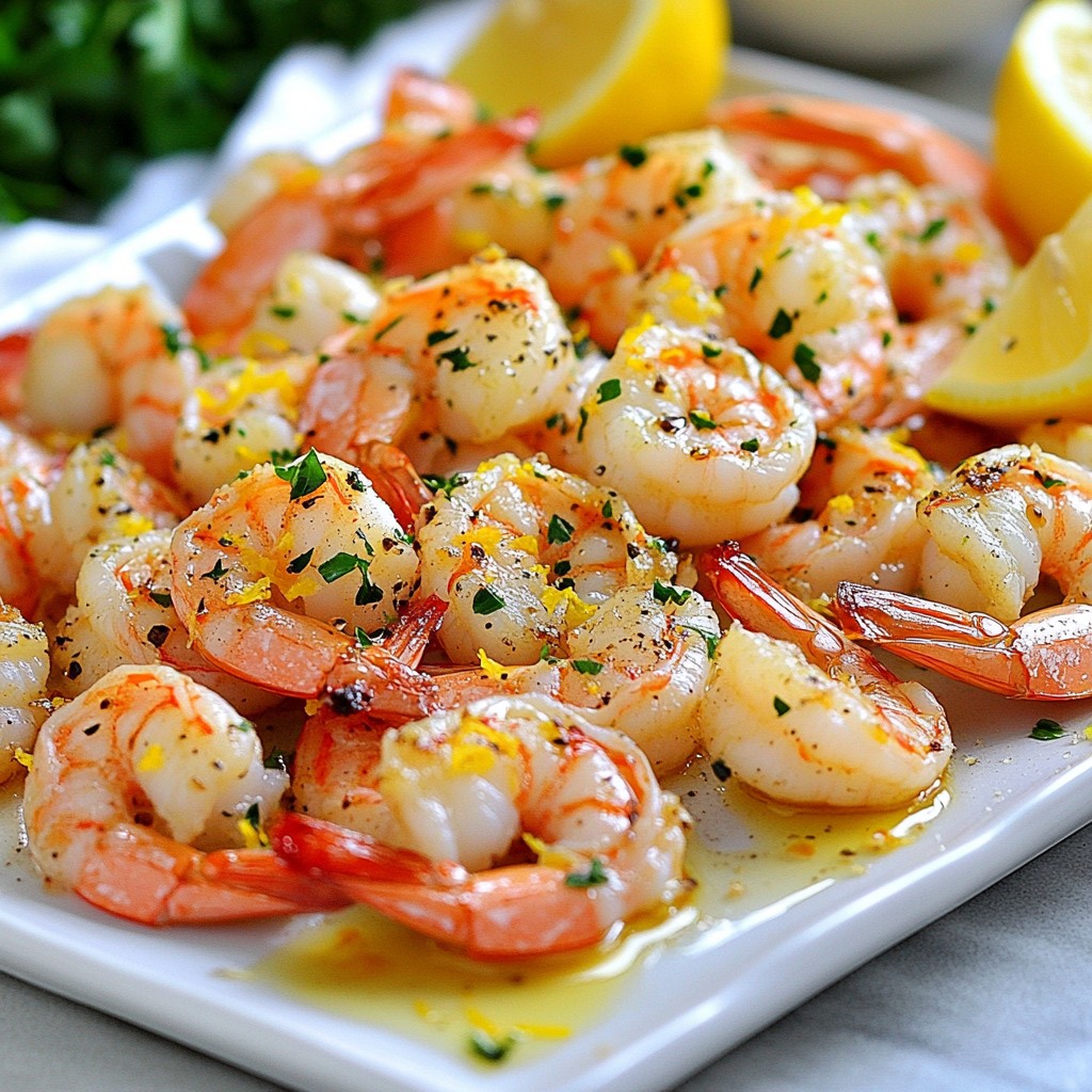 Lemon Garlic Roasted Shrimp Quick and Tasty Recipe