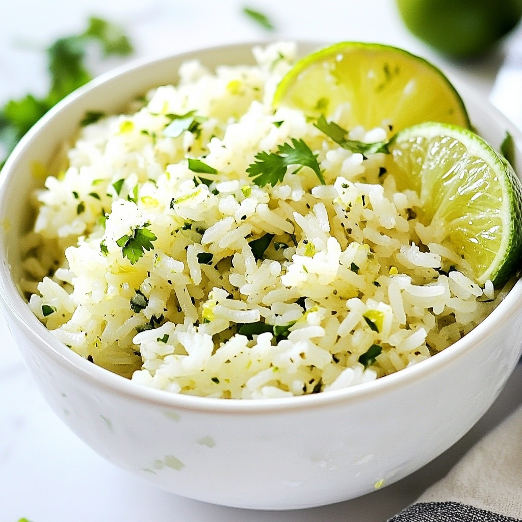 Cilantro Lime Rice Flavorful Side Dish Recipe