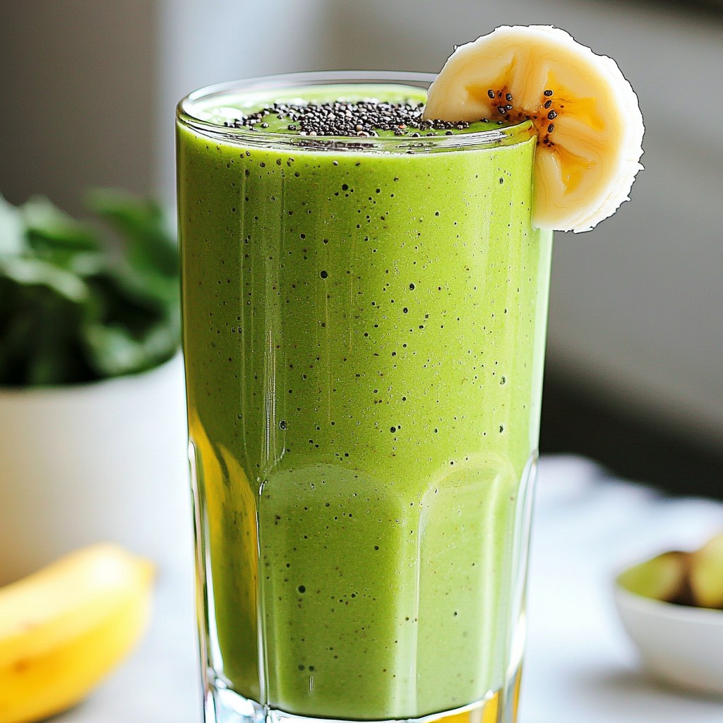 Protein Packed Green Smoothie for Healthy Energy Boost