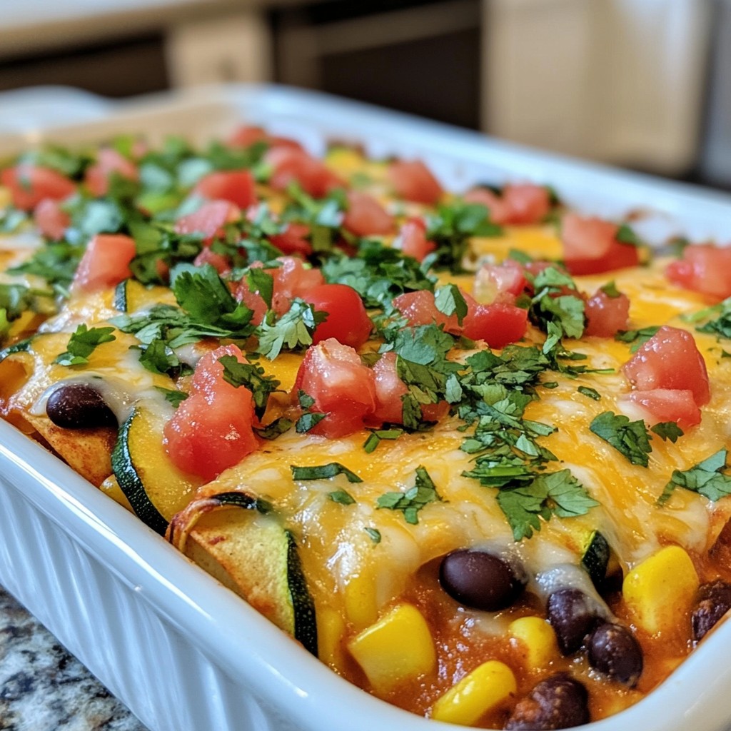 Loaded Veggie Enchilada Casserole Flavorful and Easy