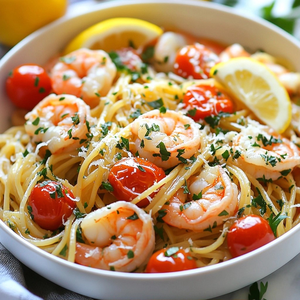 One-Pot Lemon Herb Shrimp Pasta Simple and Tasty Dish