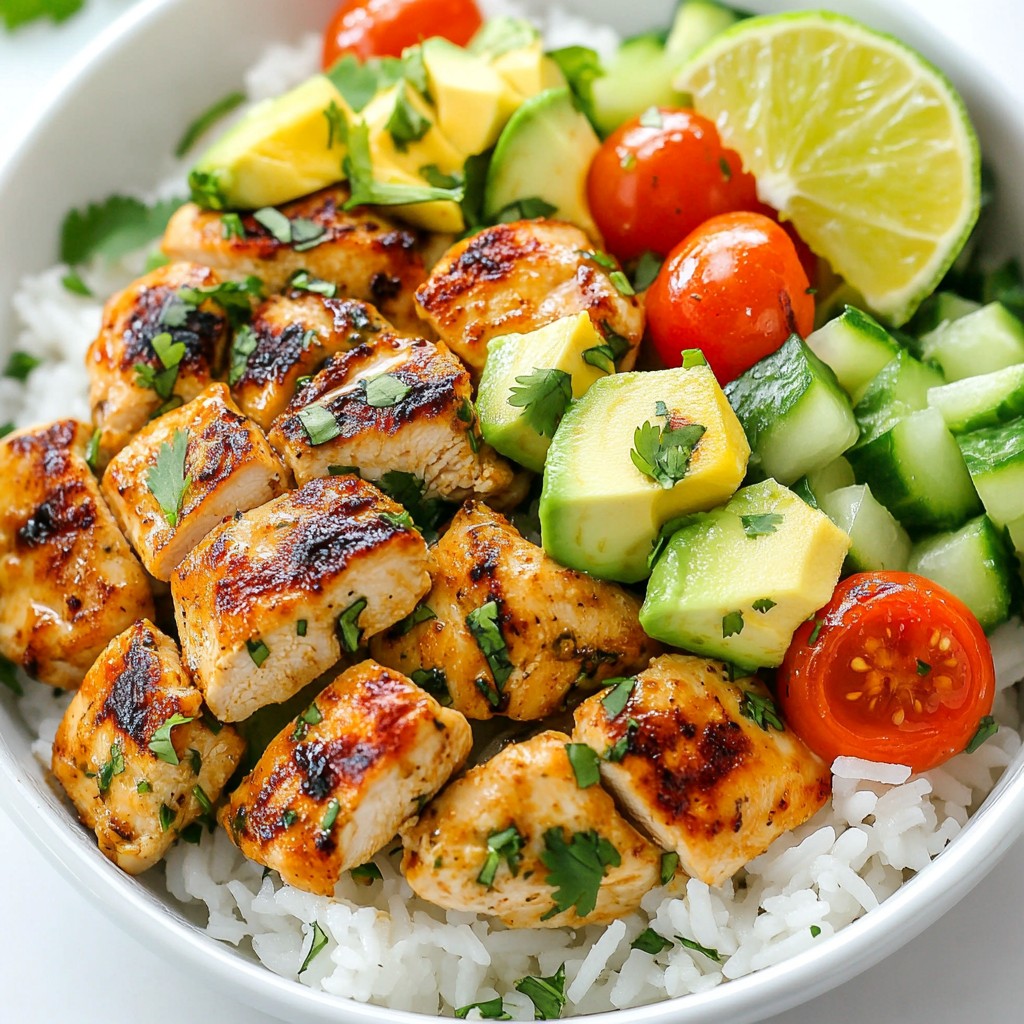 Coconut Lime Chicken Bowls Flavorful and Simple Meal