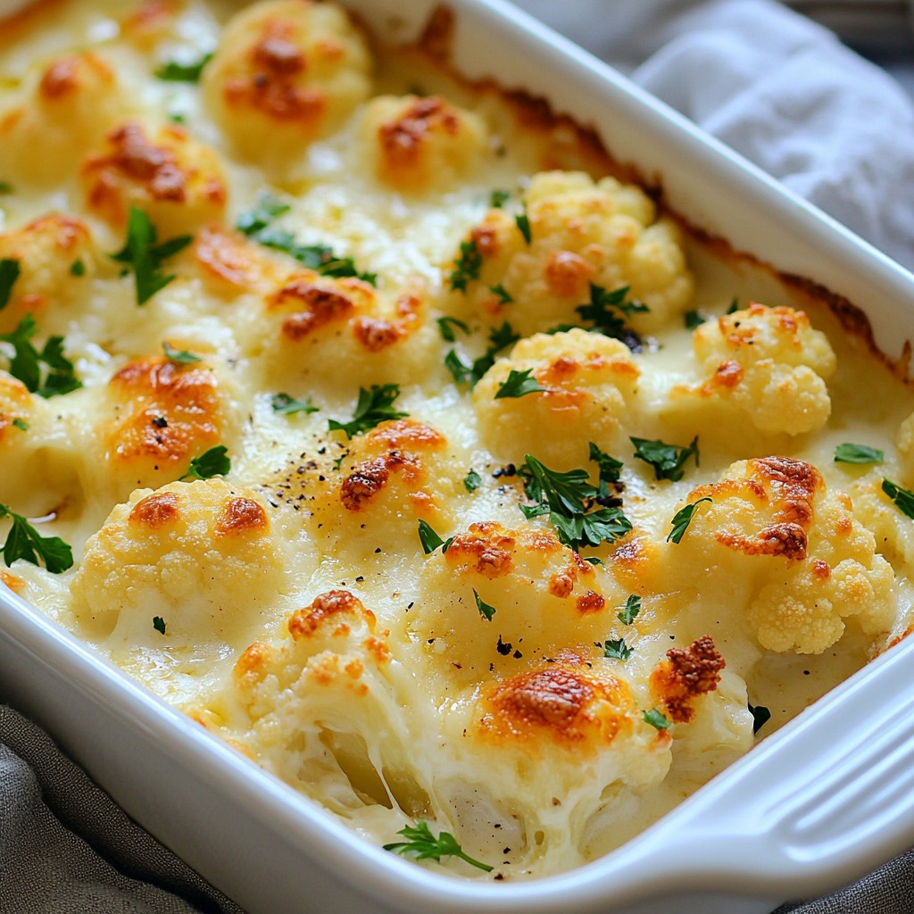 Cheesy Cauliflower Au Gratin Tasty and Creamy Dish