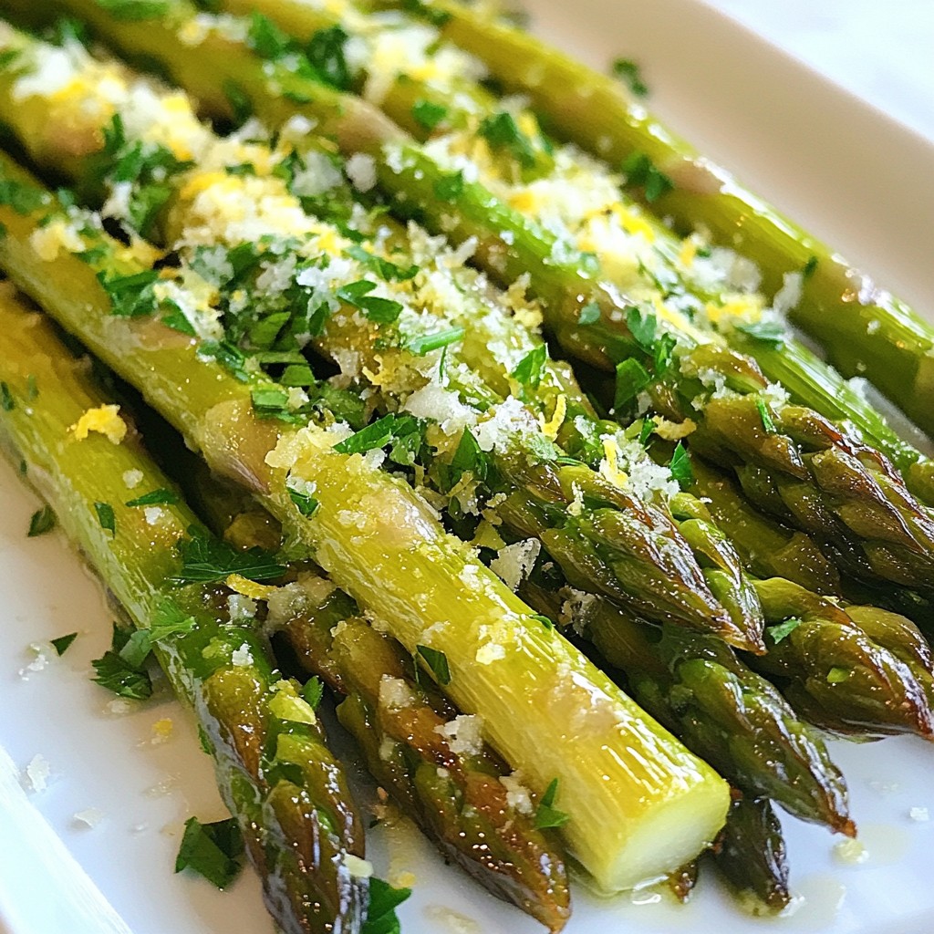 Lemon Garlic Roasted Asparagus Tasty and Easy Recipe
