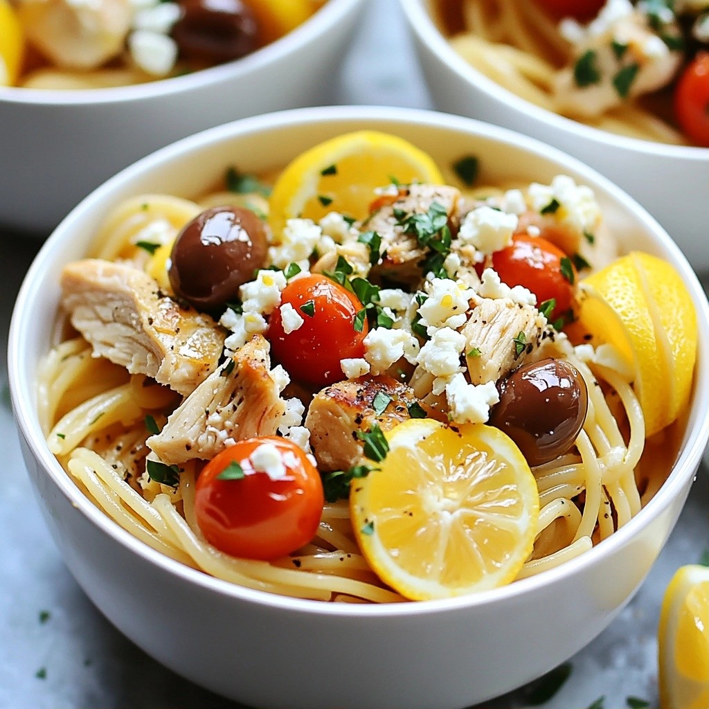 Quick Mediterranean Chicken Spaghetti Flavorful Delight