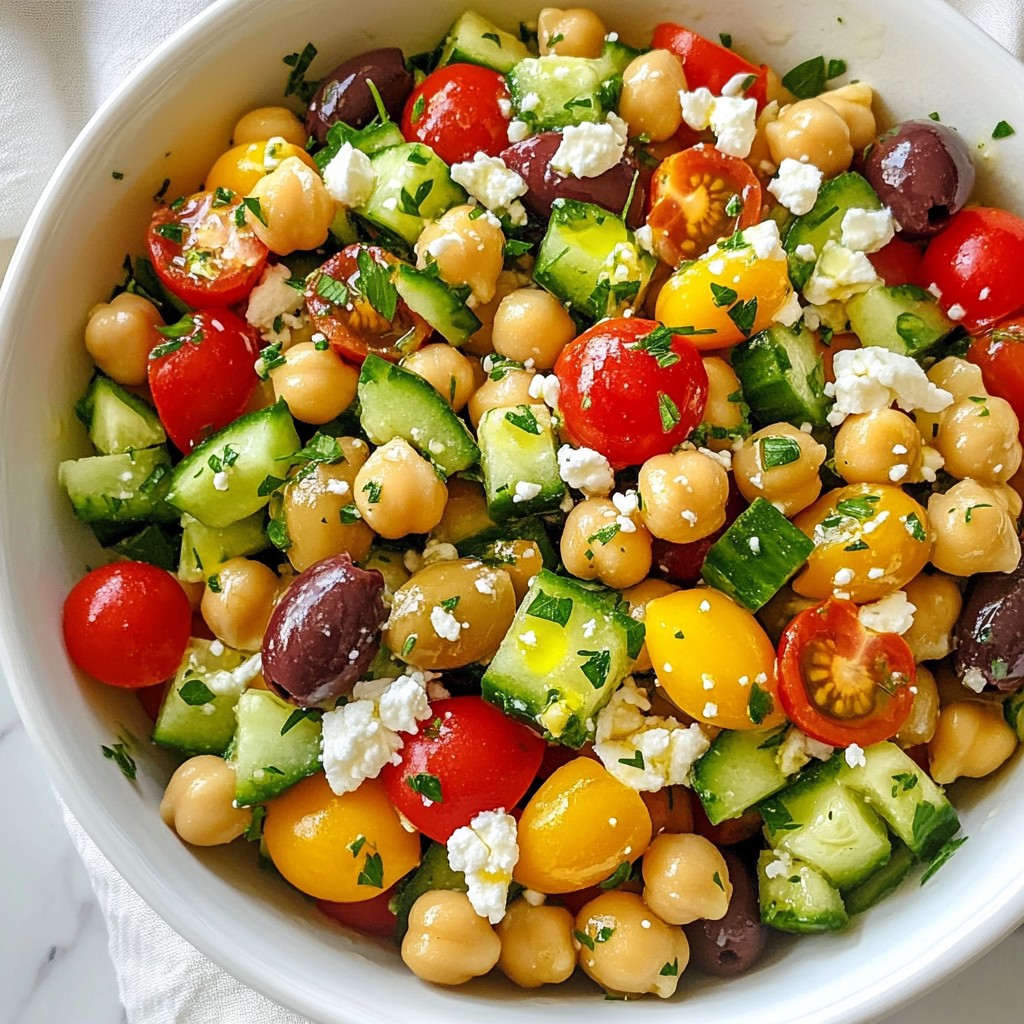 Mediterranean Chickpea Salad Fresh Flavor Delight