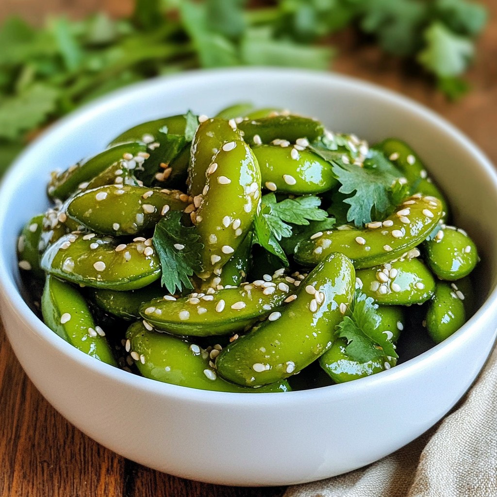 Spicy Garlic Edamame Flavorful Snack Recipe