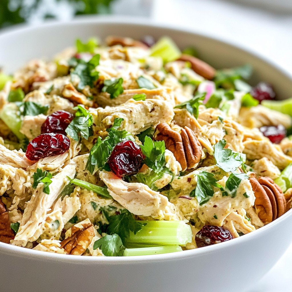 Cranberry Pecan Chicken Salad Fresh and Flavorful Dish