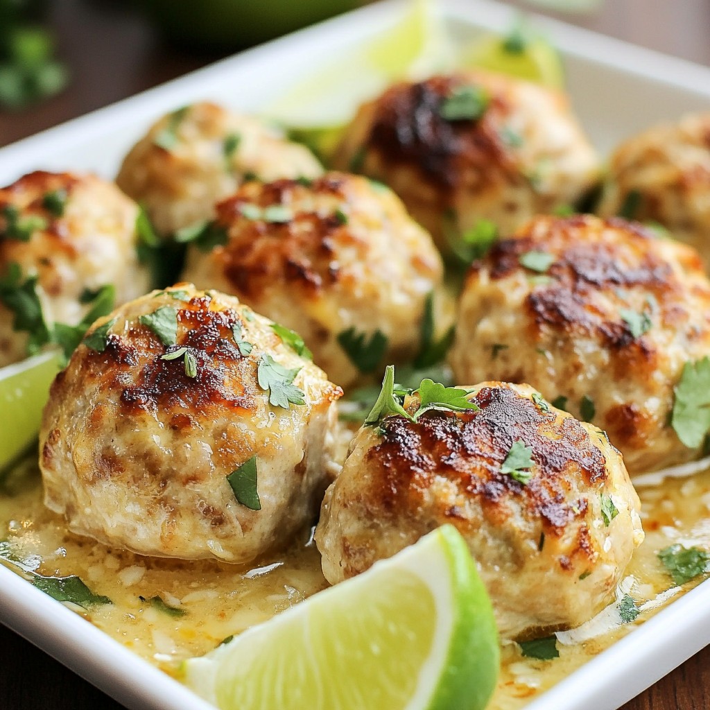 Thai Coconut Turkey Meatballs Flavorful and Easy Dish