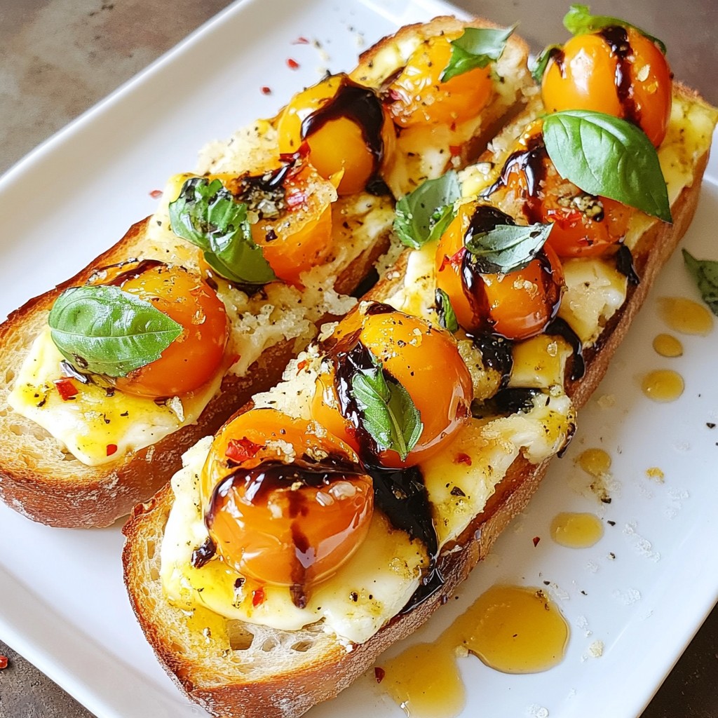 Caprese Garlic Bread Fresh and Flavorful Delight
