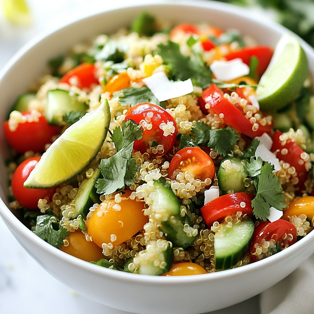 Coconut Lime Quinoa Salad Refreshing Easy Recipe