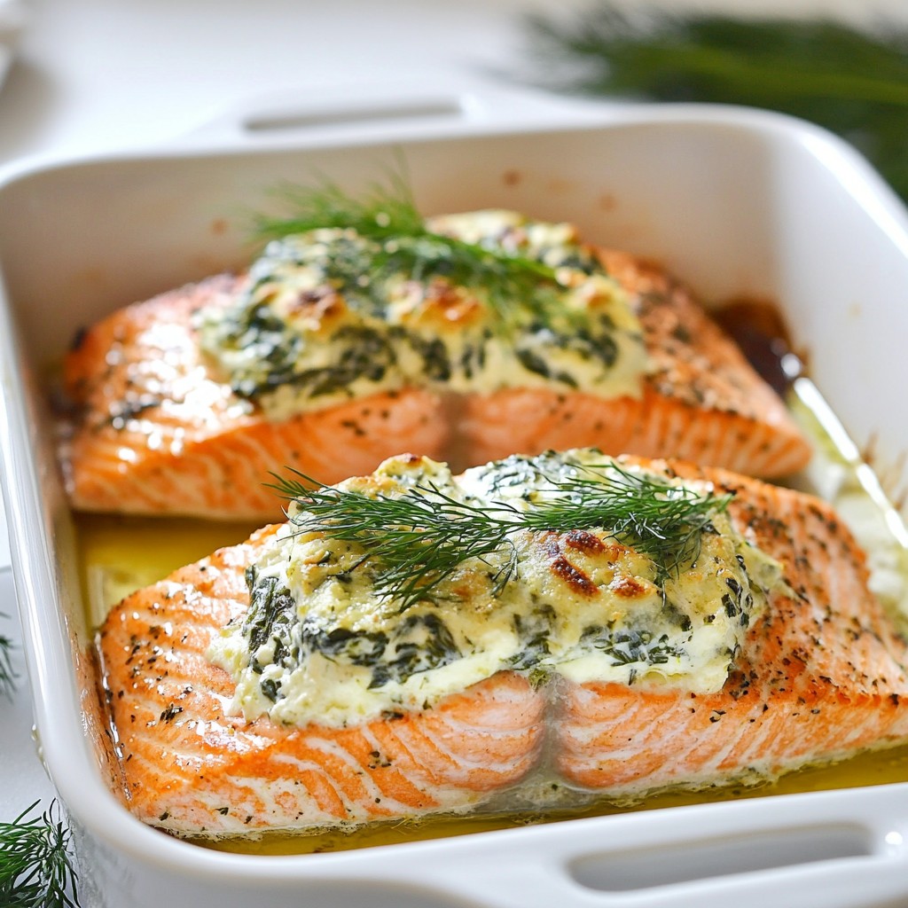 Creamy Spinach Stuffed Salmon Flavorful Dinner Delight