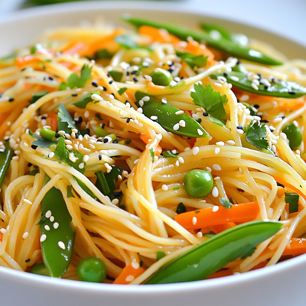 Sesame Ginger Noodle Salad Fresh and Flavorful Dish