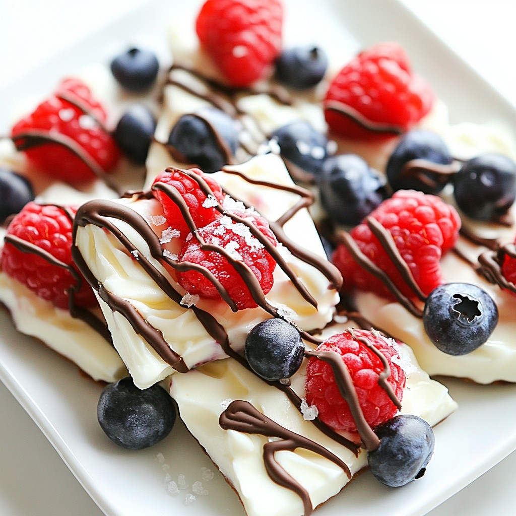 Chocolate Dipped Frozen Yogurt Bark Delightful Treat