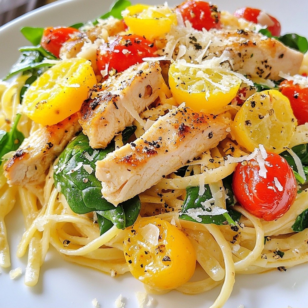 Spicy Lemon Italian Chicken Pasta Quick and Easy Meal