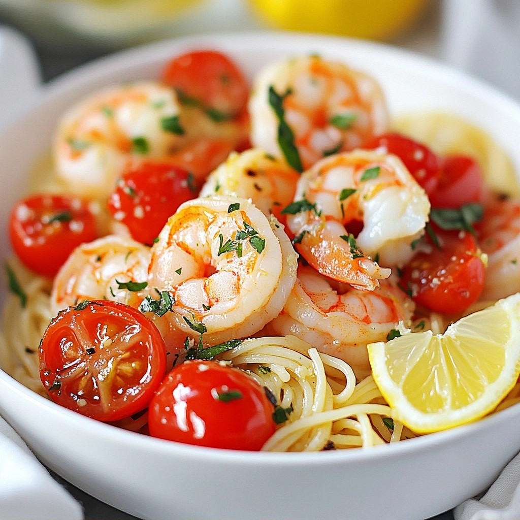 Quick Lemon Basil Shrimp Pasta Savory and Simple Dish