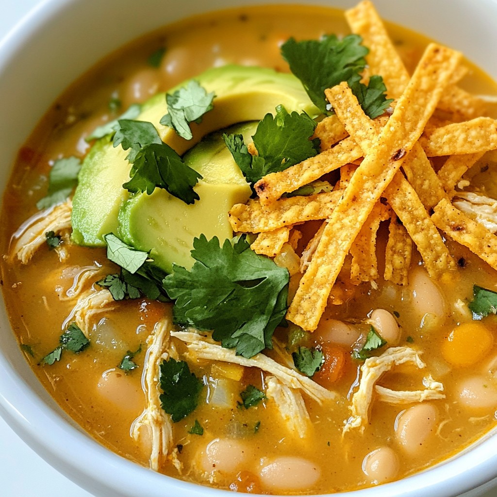 Creamy White Chicken Chili Savory and Simple Dish