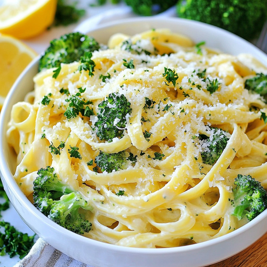 Velvety Parmesan Creamy Pasta with Broccoli Delight