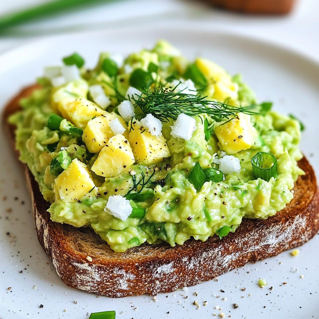 Avocado Egg Salad Flavorful and Healthy Delight