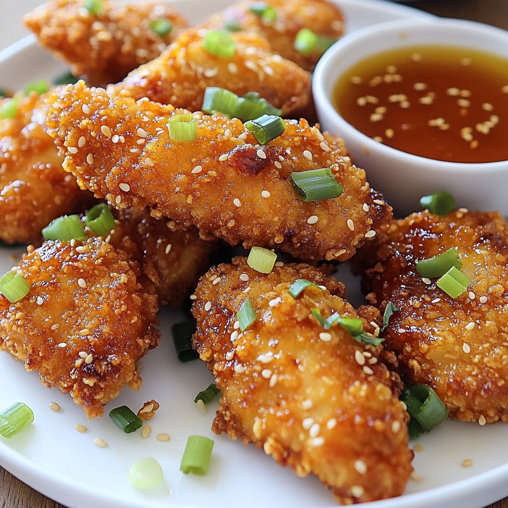 Crispy Sesame Chicken Tenders Irresistible Delight