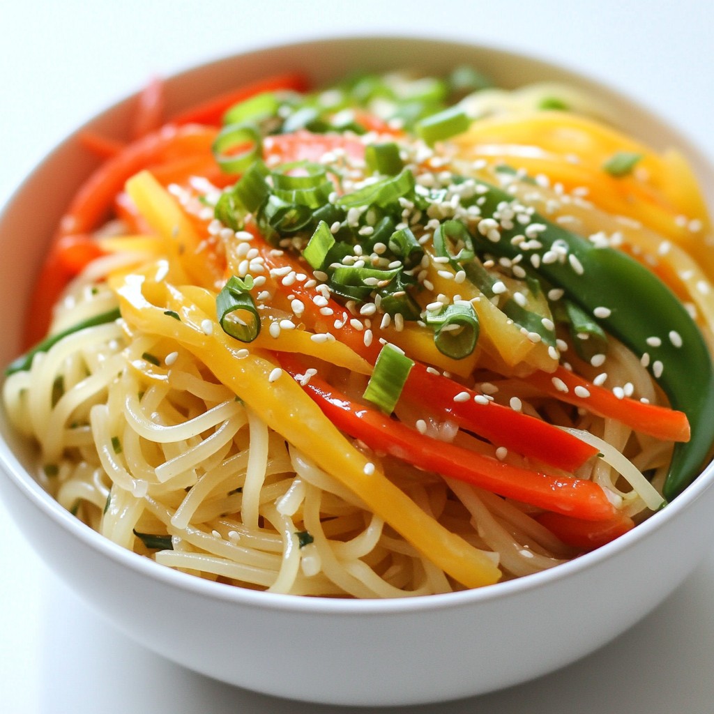 Savory Sesame Ginger Noodle Bowl Quick and Easy Recipe