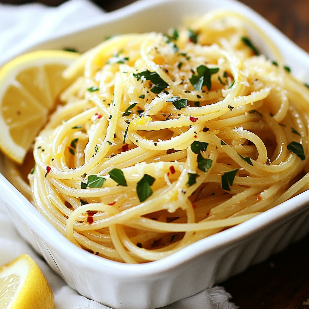 Spaghetti with Garlic and Fresh Herbs Healthy Recipe