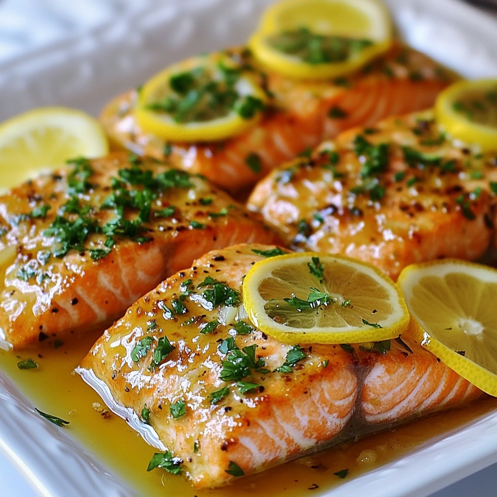 Skillet Lemon Garlic Salmon Flavorful Dinner Recipe