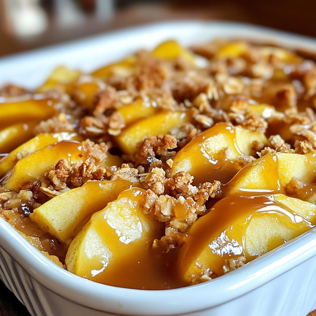 Caramel Apple Crisp Delicious Dessert Delight