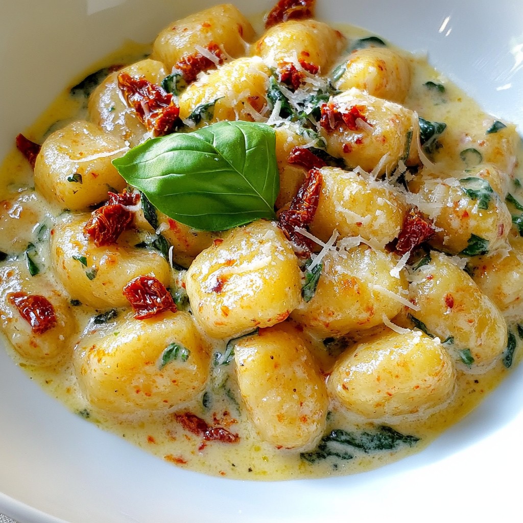 Creamy Sun-Dried Tomato Gnocchi Delightful Recipe