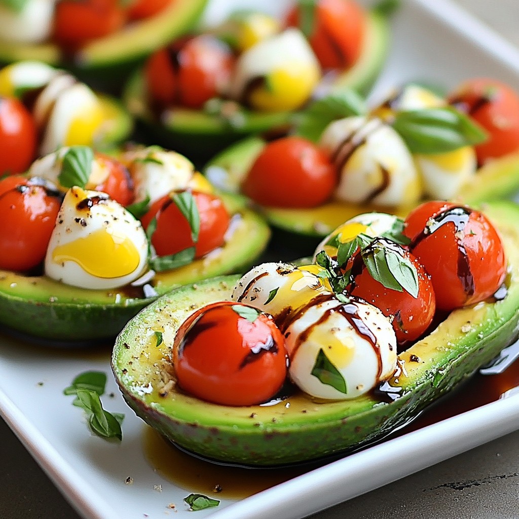 Caprese Stuffed Avocados Tasty and Healthy Delight