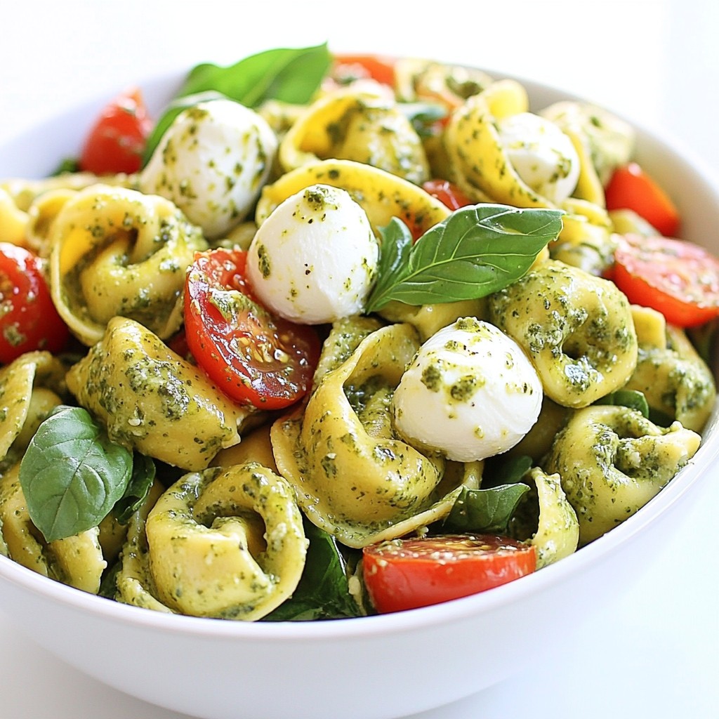 Creamy Pesto Tortellini Salad Flavorful and Fresh Dish