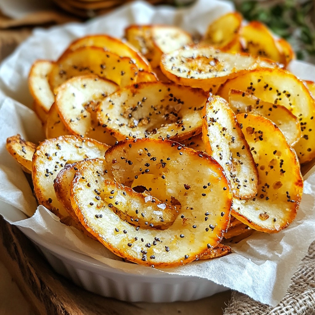 Air Fryer Everything Bagel Chips Crunchy Snack Recipe
