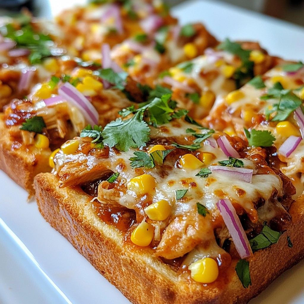 BBQ Chicken French Bread Pizza Simple and Tasty Recipe