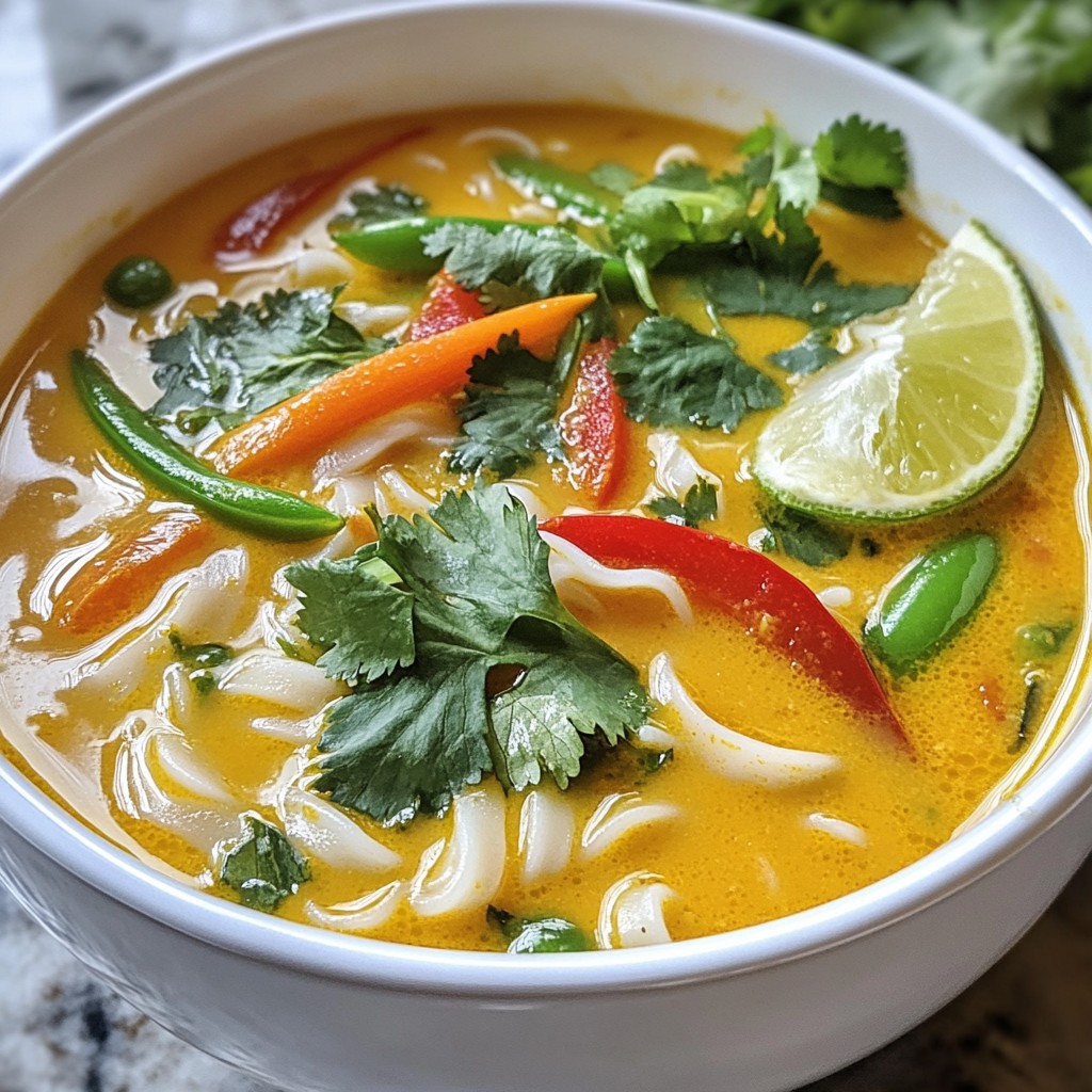 Thai Coconut Curry Noodle Soup Flavorful and Easy Recipe