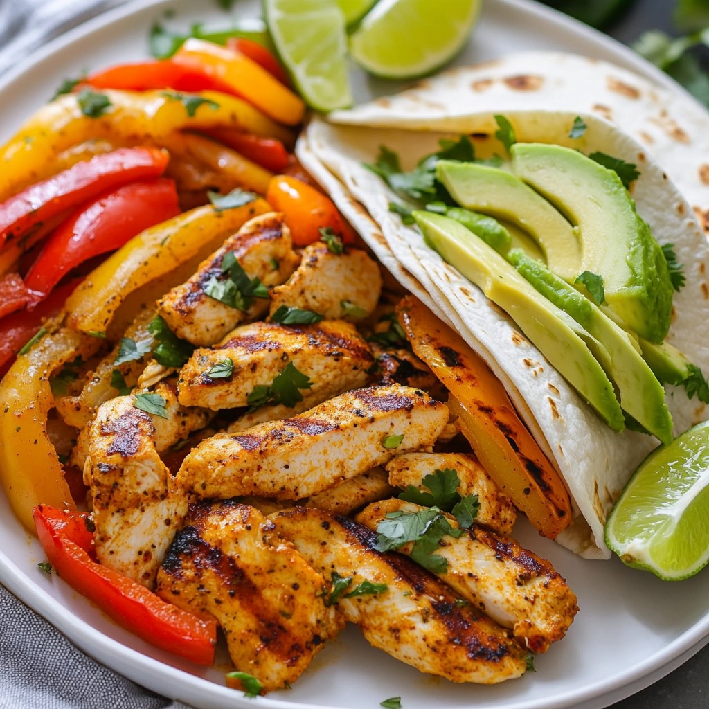 Chili Lime Grilled Chicken Fajitas Fresh and Flavorful