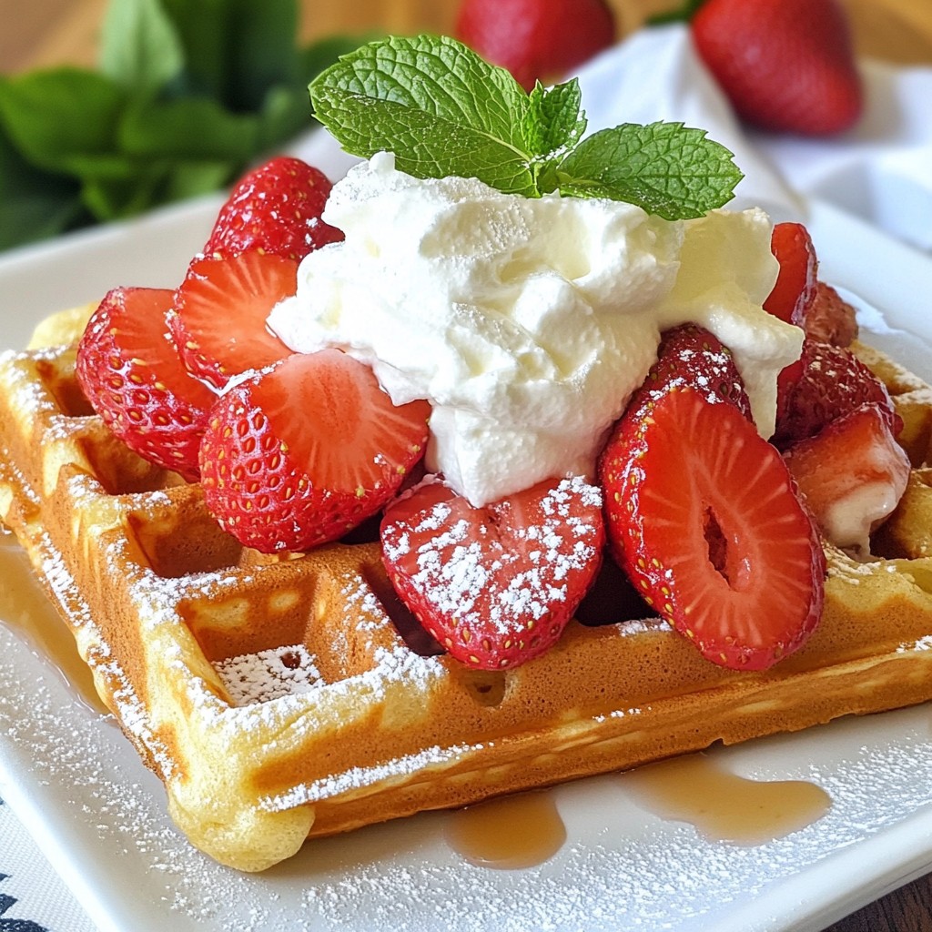 Strawberry Shortcake Waffles Delightful and Easy Recipe